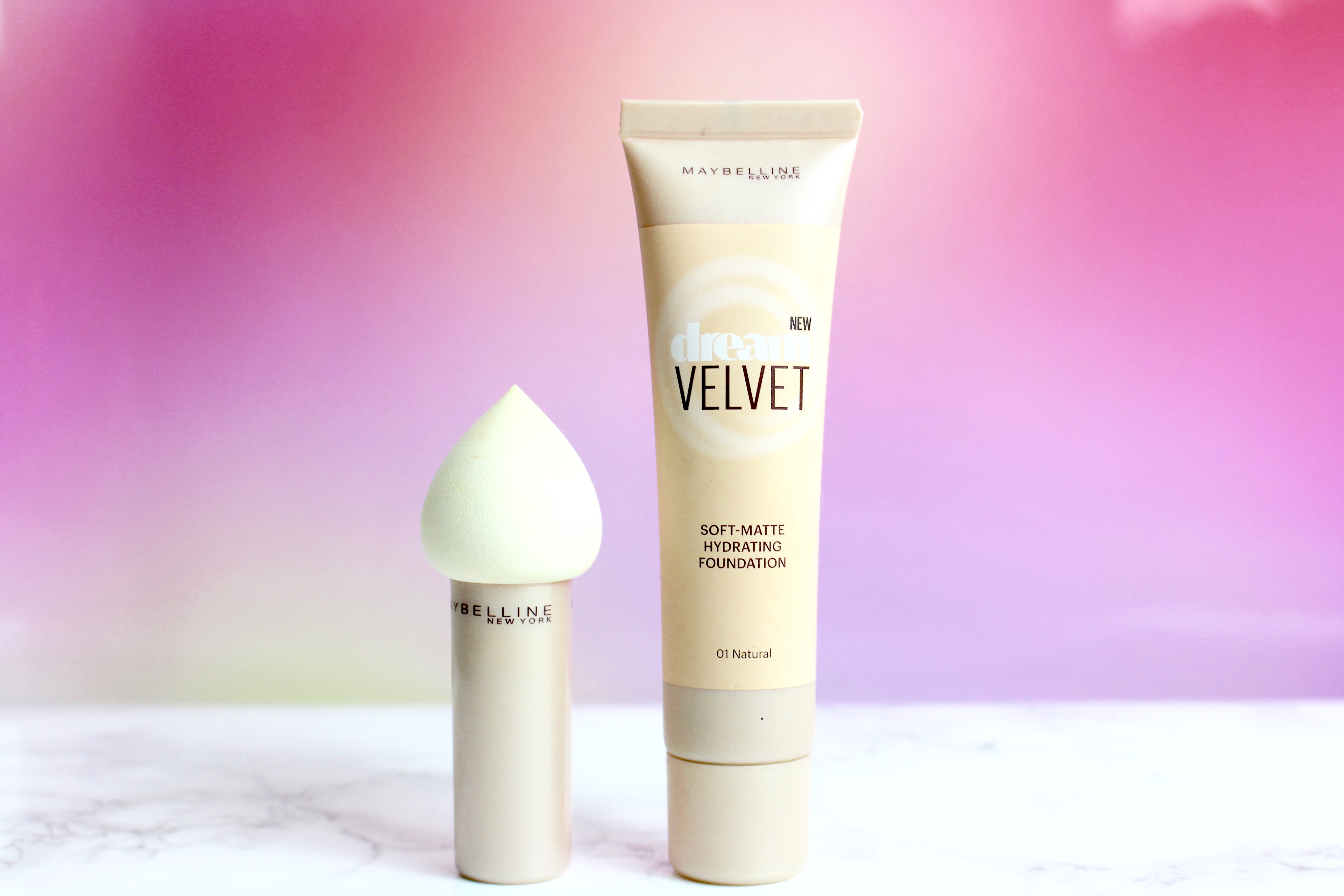 Éponge Fond De Teint Dream Blender Maybelline – Format Voyage, Bâton Intégré, Neuf