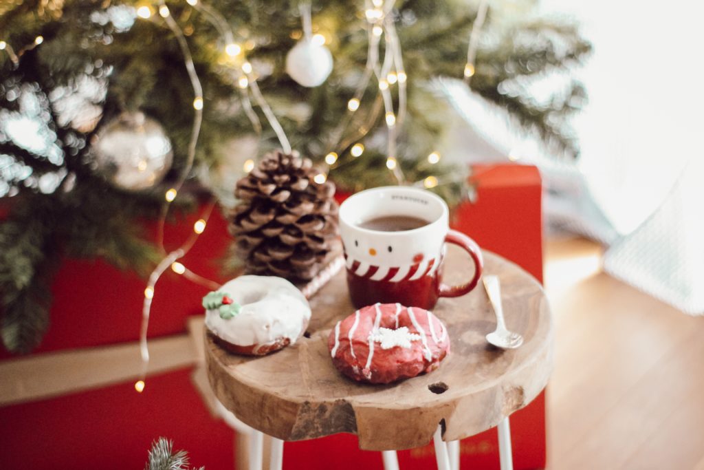 Donuts de Noël décorations en sucre