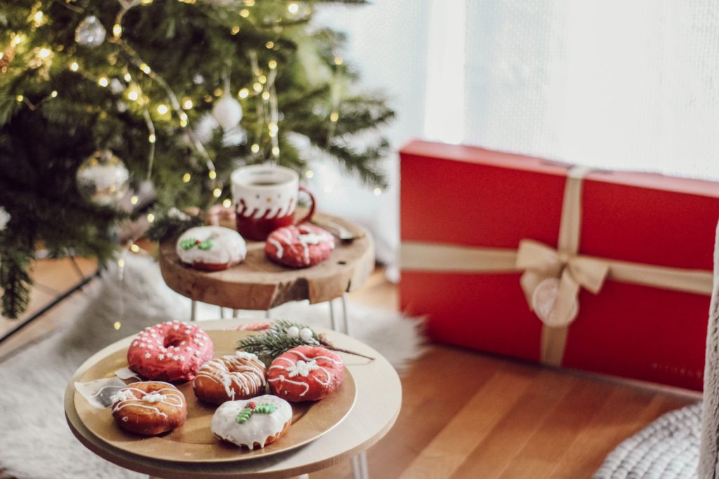 Donuts de Noël décorations en sucre